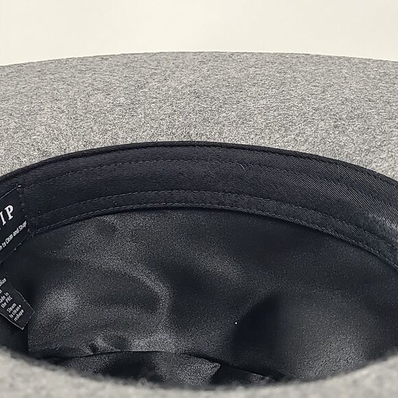 Fantastic Gigi Pip Womens XL Wide Brim Fedora Hat Gray Australian Wool Felt S/M main image 4